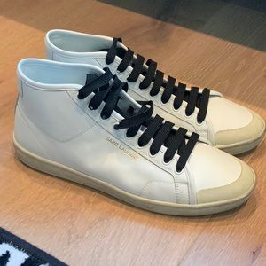 SAINT LAURENT MID TOP SNEAKERS